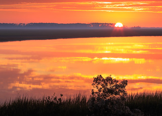 Autumn Sunrise - Fire on the Marsh