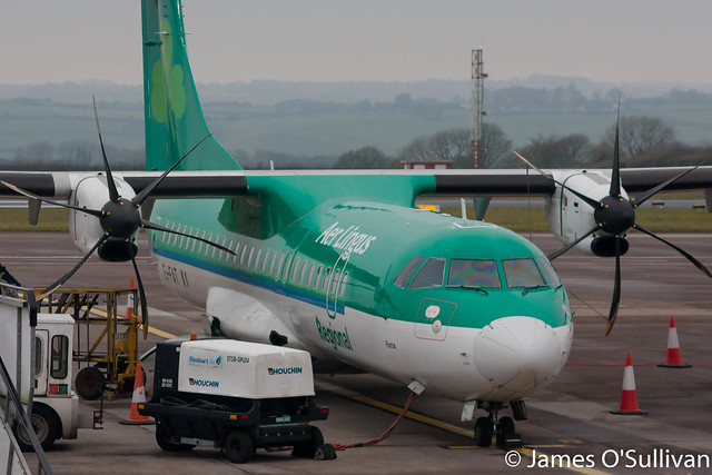 Aer Lingus Regional ATR72-600 EI-FAT on stand today