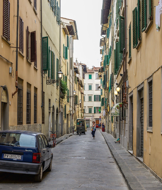 Italy Florence VIA DELLE CASINE- Street Tour #1
