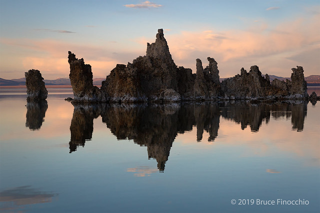 Mono Lake's Tranquil And Calm Waters Surrounded The South Tufa Shipwreck Formation