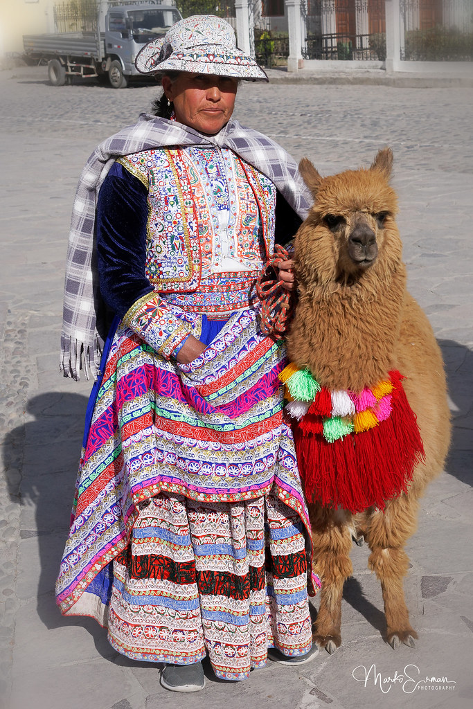 Woman with a lama II