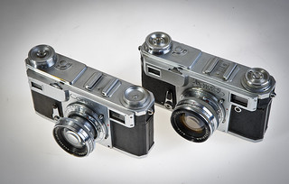 Contax Kiev 4 rangefinder Russian 35mm film camera Contax copy 1959 lens Jupiter 8m 