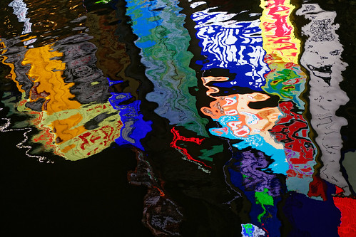 reflections reflection water downtown kanji characters neon canal sunset night travel dotonbori osaka japanese japan nikon d850 2470mmf28g