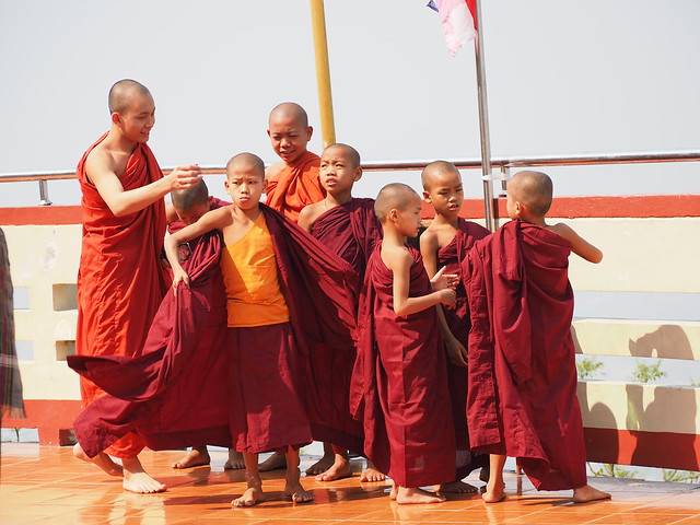 Novice monks in Mandalay
