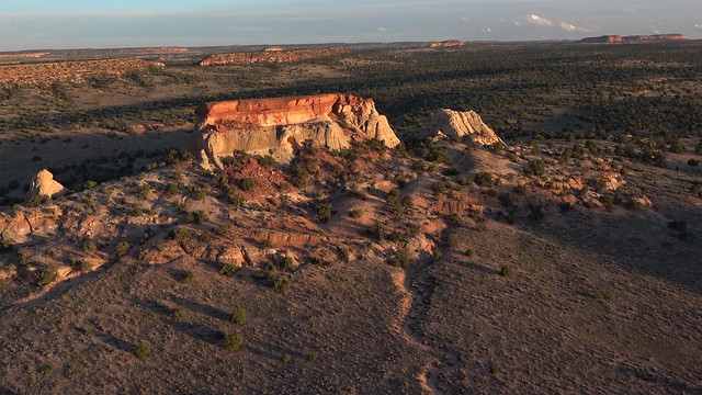 Hole-in-the-Rock Butte, aerial