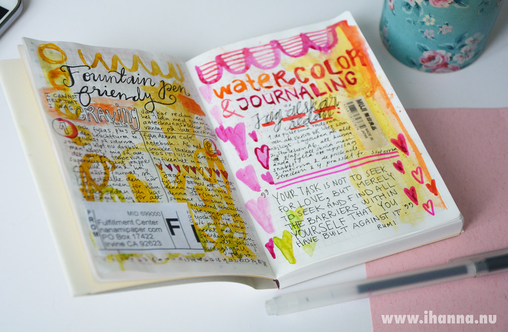 Second spread in iHannas Nanami Cafe Note Book