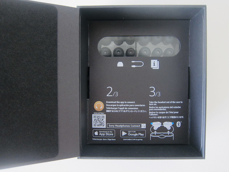 Sony WF-1000XM3 Earbuds - Box Open