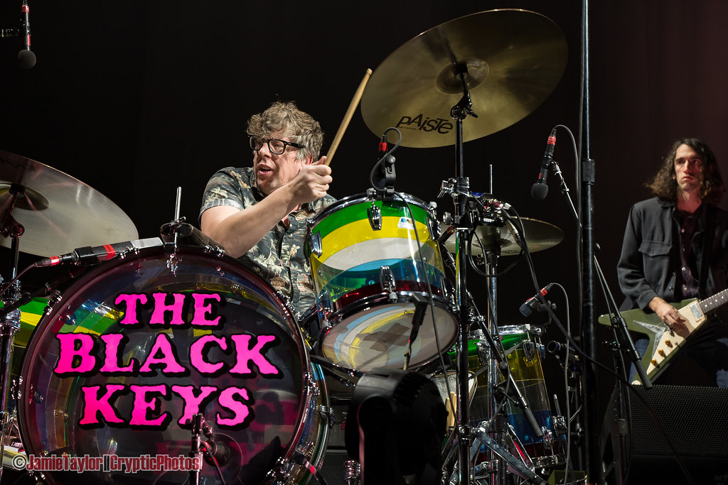American drummer Patrick Carney of rock band The Black Keys performing at Rogers Arena in Vancouver, BC on November 24th 2019 © Jamie Taylor