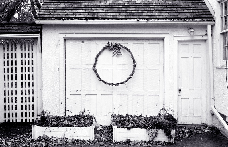 Homemade Garage Wreath