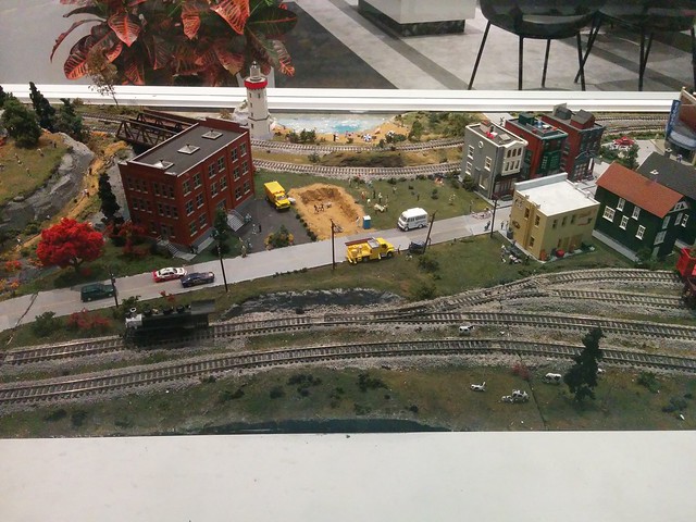 Miniature railroad (2) #toronto #thejunction #dundasstreetwest #mintdentistry #modelrailroad #miniaturerailway #model #village #latergram