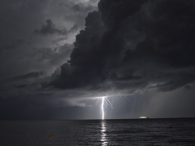 Thunderstorms in Patra, Greece