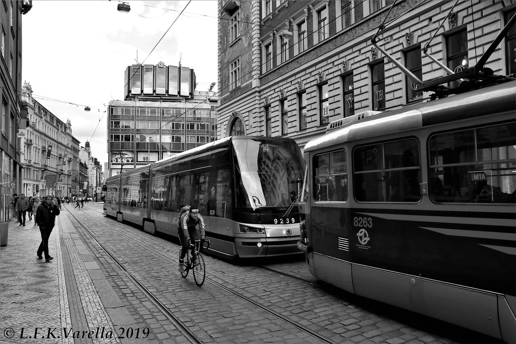 Praga em preto-e-branco