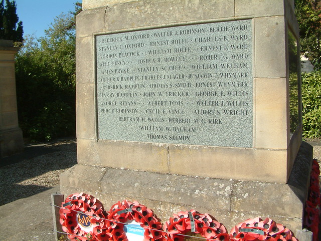 Hadleigh Great War Town Memorial Panel 3