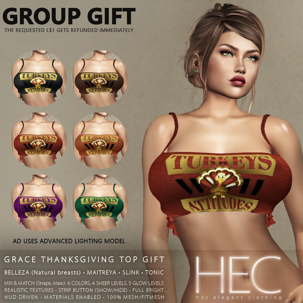 HEC (GROUP GIFT) • GRACE Thanksgiving Top GIFT