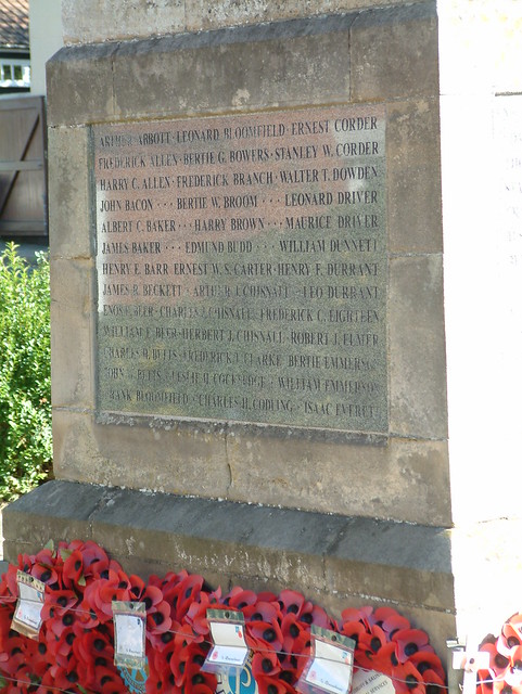 Hadleigh Great War Town Memorial Panel 1