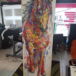 9 ft high horse canvas print