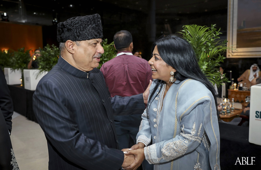 Dr P. Mohammed Ali with Malini Menon