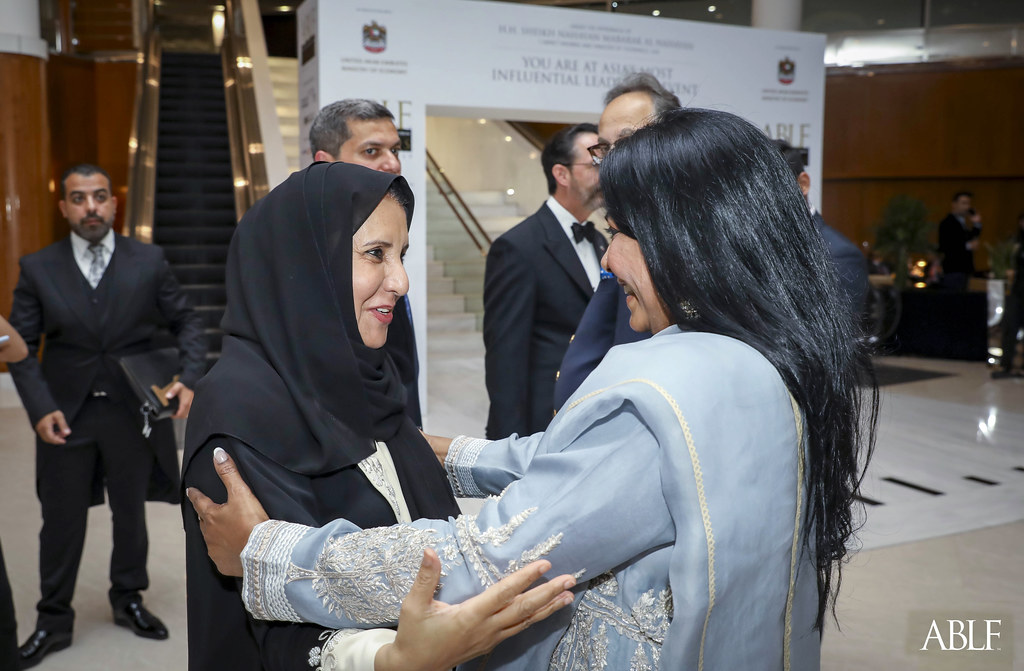H.E. Dr Maitha Salem Al Shamsi with Malini Menon