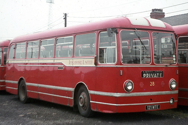 Lancashire United Transport . 28 121MTE . Blackpool , Lancashire . Sunday 31st-August-1969 .