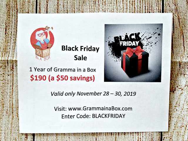Black Friday Gramma In A Box Deal & November Unboxing! @SMGurusNetwork #GrammaInABox #MySillyLittleGang #subscriptionbox #HGG19