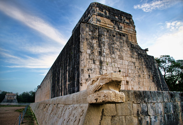 The Great Ballcourt of Chichén Itzá, Yucatán Mexico