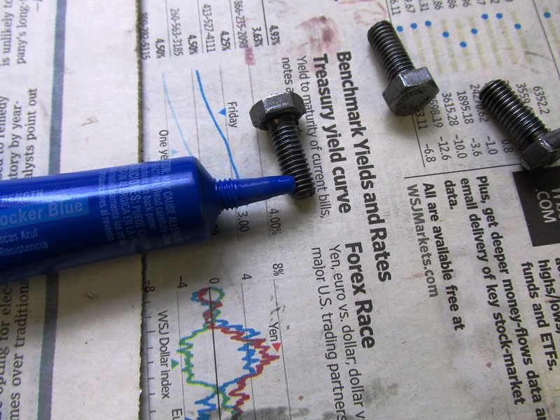 Blue Loctite Is Used On Oil Pump Cover Bolt Threads