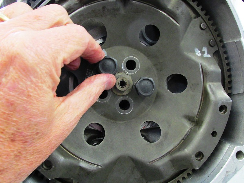 Install New Flywheel Bolts Finger Tight