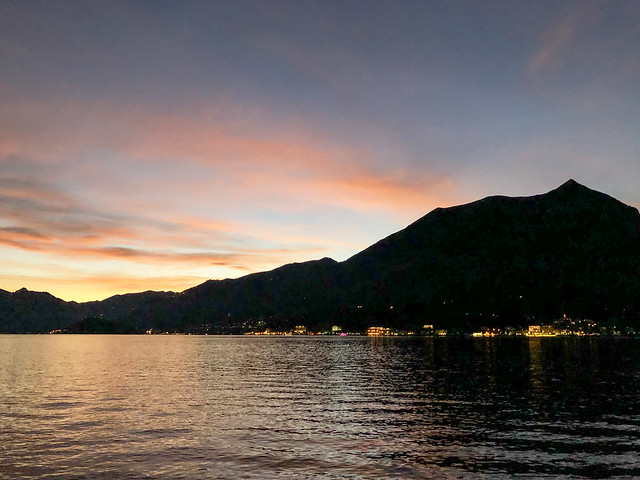 Sunset at Lake Como