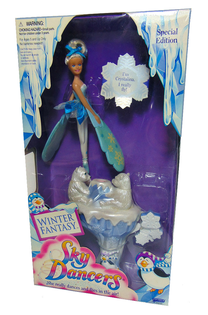 NEW Sky Dancers Sophie Winter Wonder and flower launcher flying fairy 