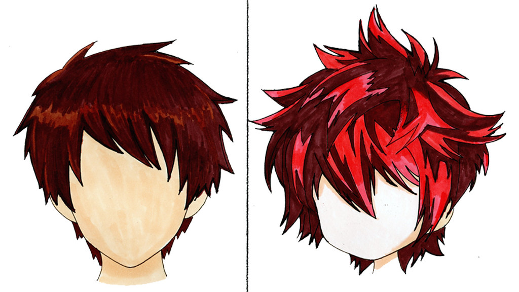 Drawing Anime Hair With TouchNew Markers Step By Step | Flickr