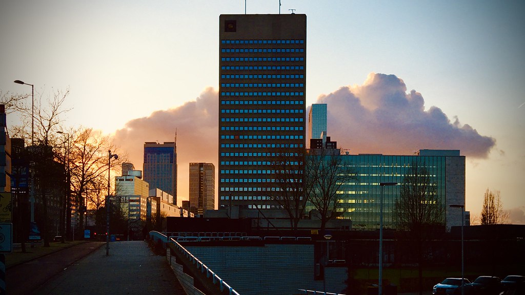 Rotterdam Daily Photo: Skyscraper sunrise