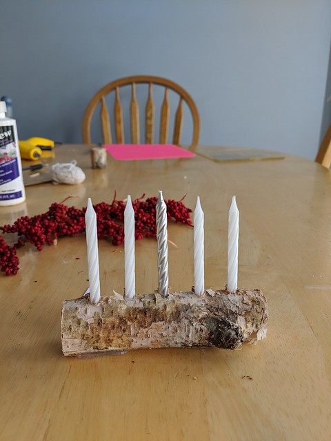 advent log candles