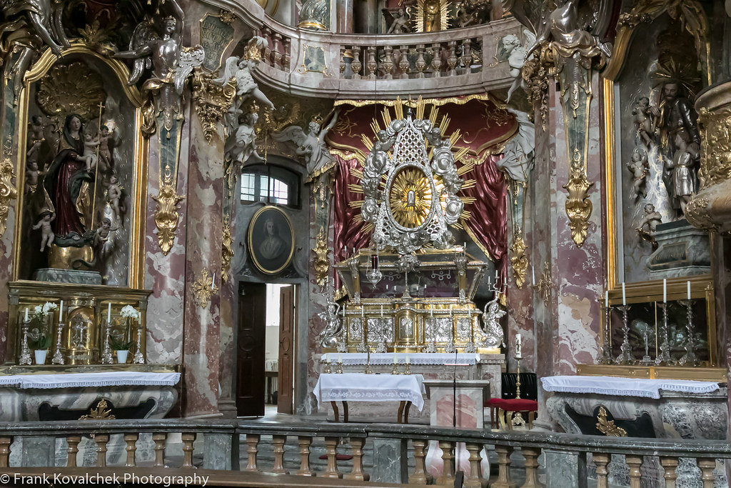 Interior of the Asamkirche, Munich, Germany
