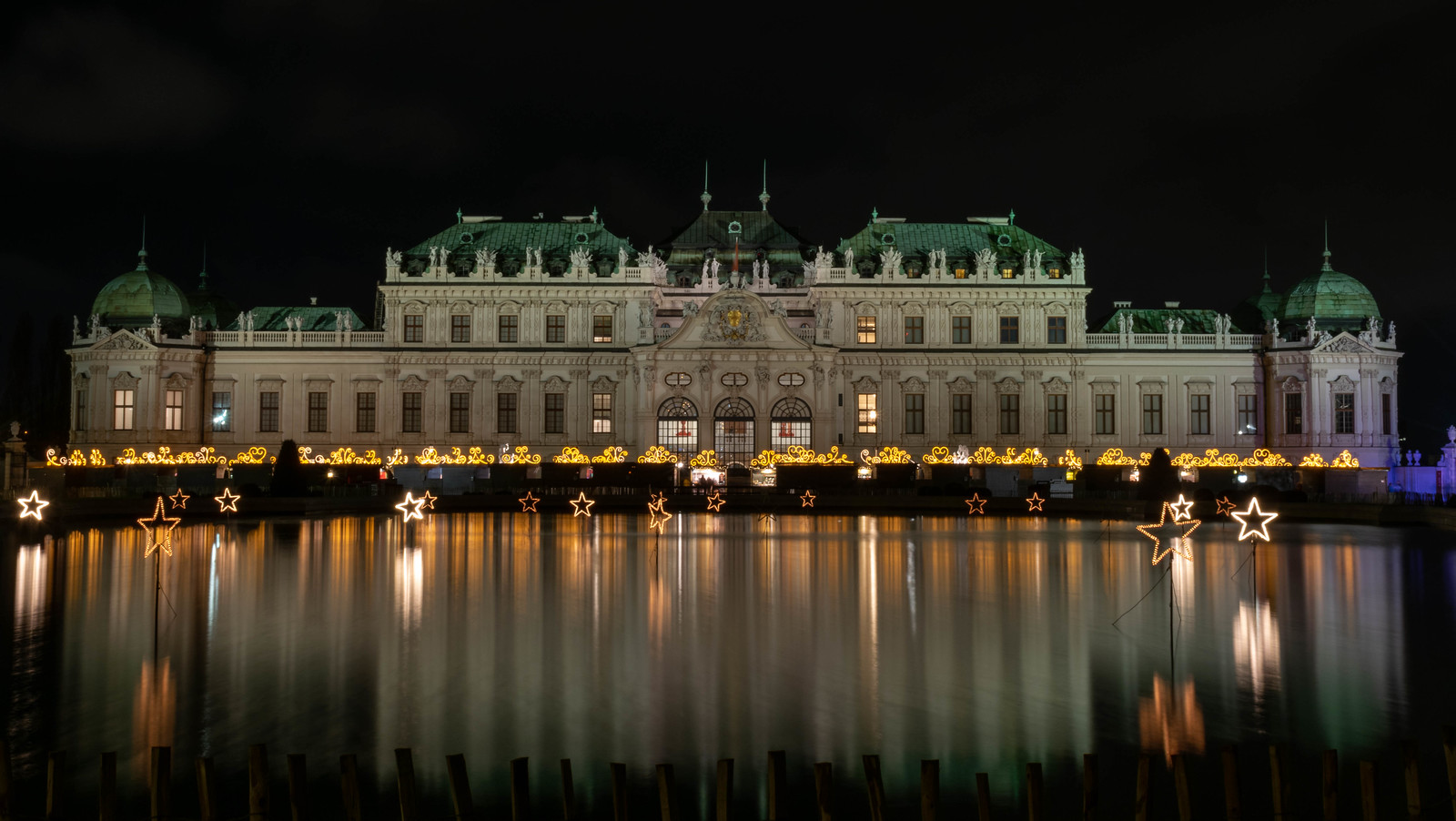 Christmas Market at Belvedere Palace in Vienna