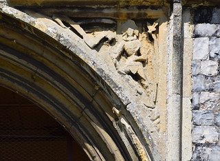 Angel Gabriel at the Annunciation (south porch, 15th Century)