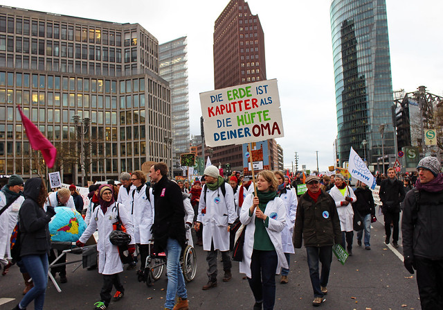 Gesundheitsberufe auf dem Klimastreik Berlin, 29.11.2019 #neustartklima