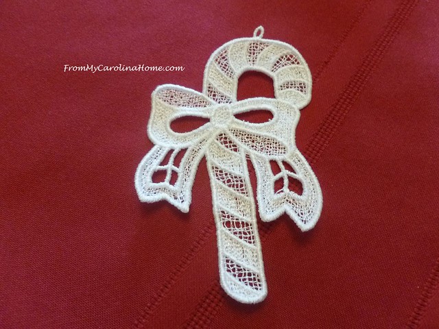 Embroidered Ornaments at FromMyCarolinaHome.com