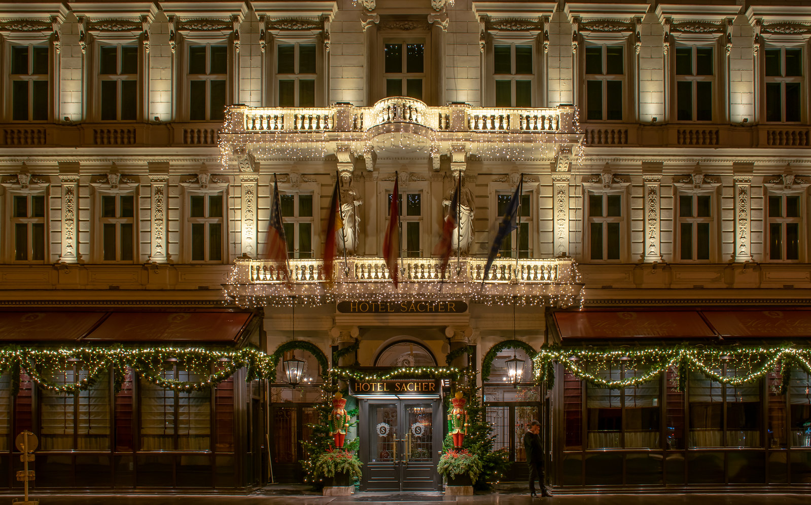 Sacher Hotel in Vienna at Christmas