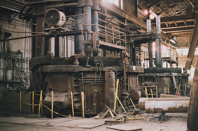 two cold arc furnaces