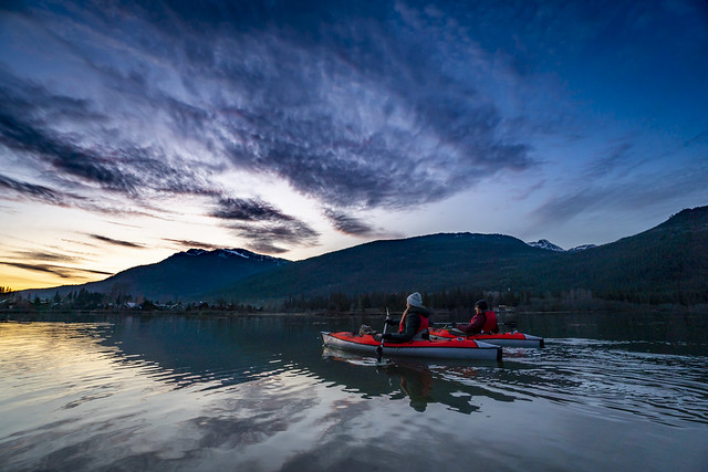 Kayaking on Green Lake - Whistler, BC