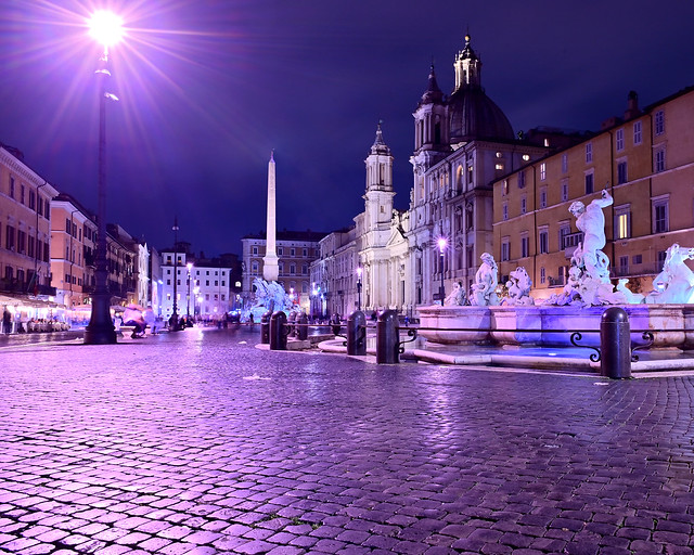 Piazza Navona de noche