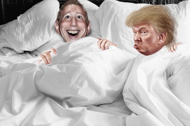Buying the Election, Mark Zuckerberg in bed with President Donald Trump
