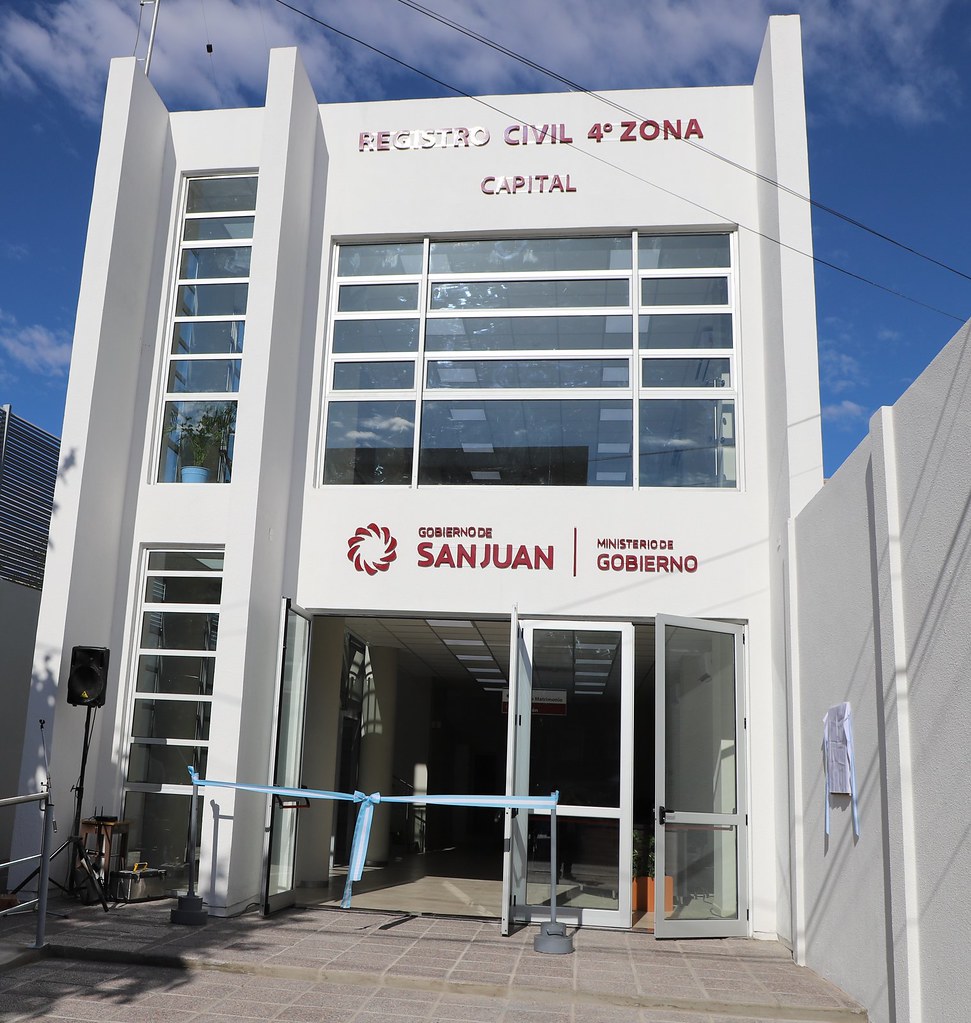 2019-12-03 PRENSA: Uñac inauguró el nuevo edificio de Registro Civil de la 4º zona