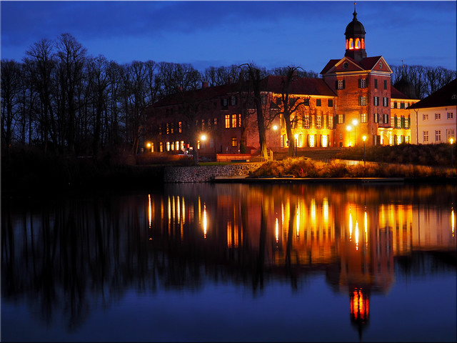 The castle in Eutin at the Blue Hour