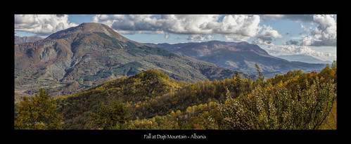 fall autumn dajti mountains colors albania balkans sky scenic landscape