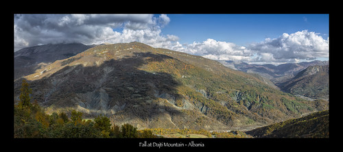 fall autumn dajti mountains colors albania balkans sky scenic landscape