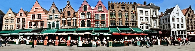 19. Terraced shops and inns of Bruges, Belgium