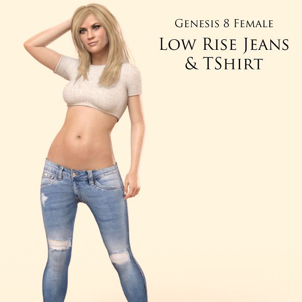 G8F Lowrise Jeans And TShirt