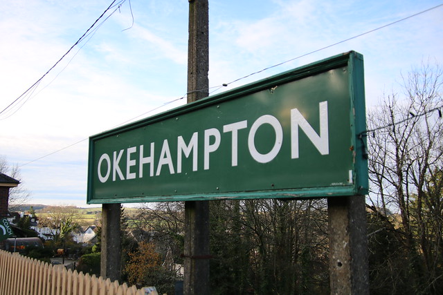Okehampton station sign 20191202