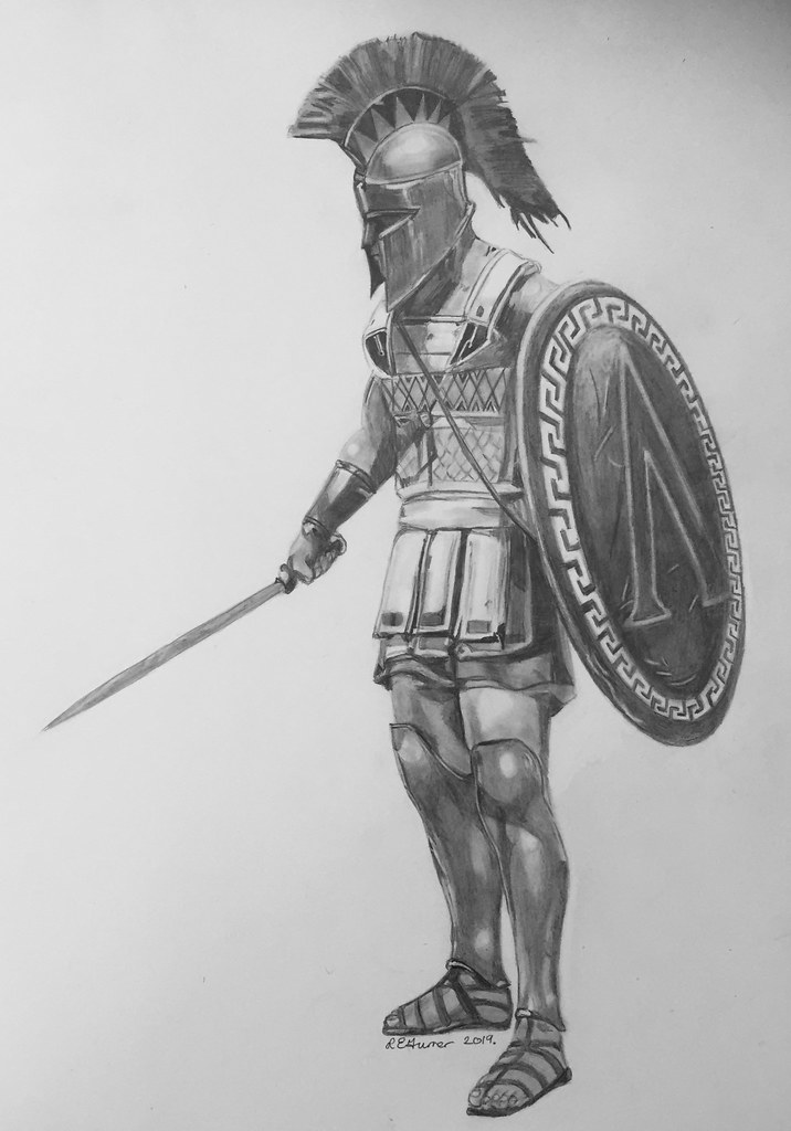 Spartan Warrior Digital Art by Jacob Zelazny - Pixels